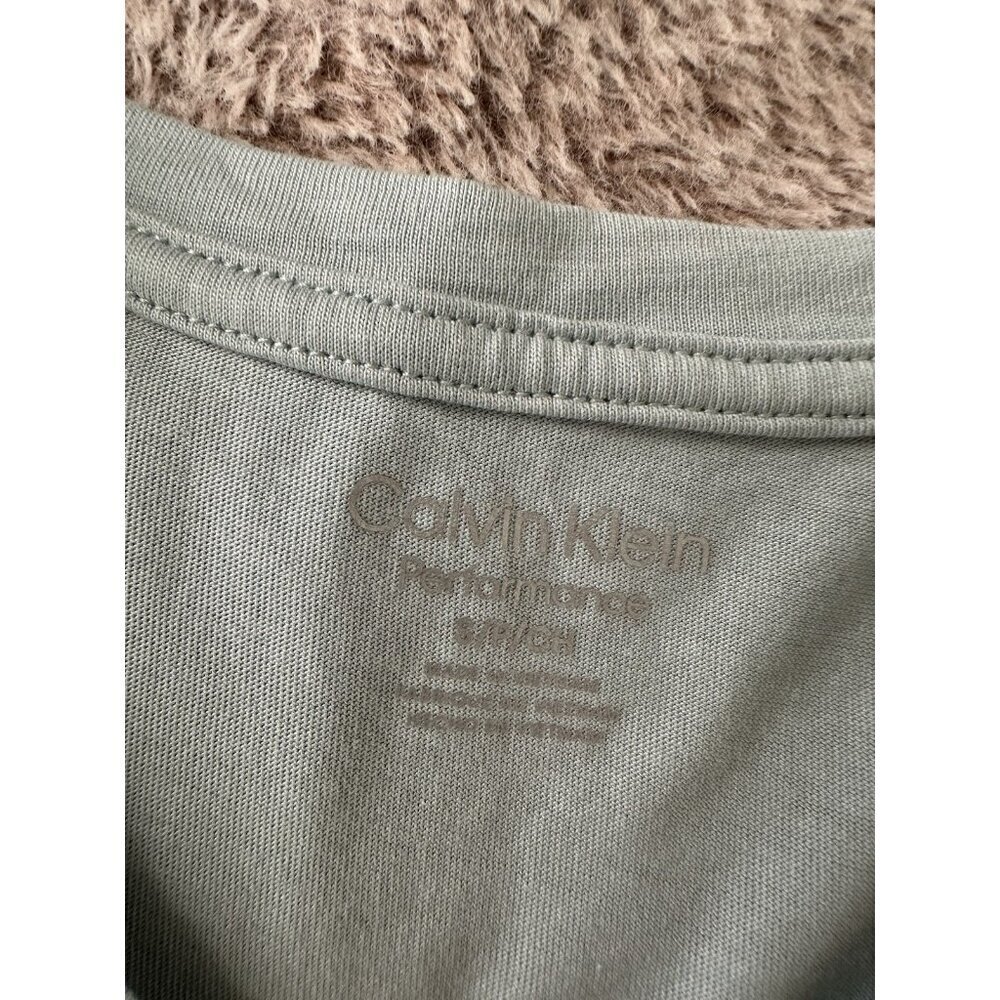 Calvin Klein Performance Women's Logo T-Shirt Blue Surf Short Sleeve New - Picture 7 of 15